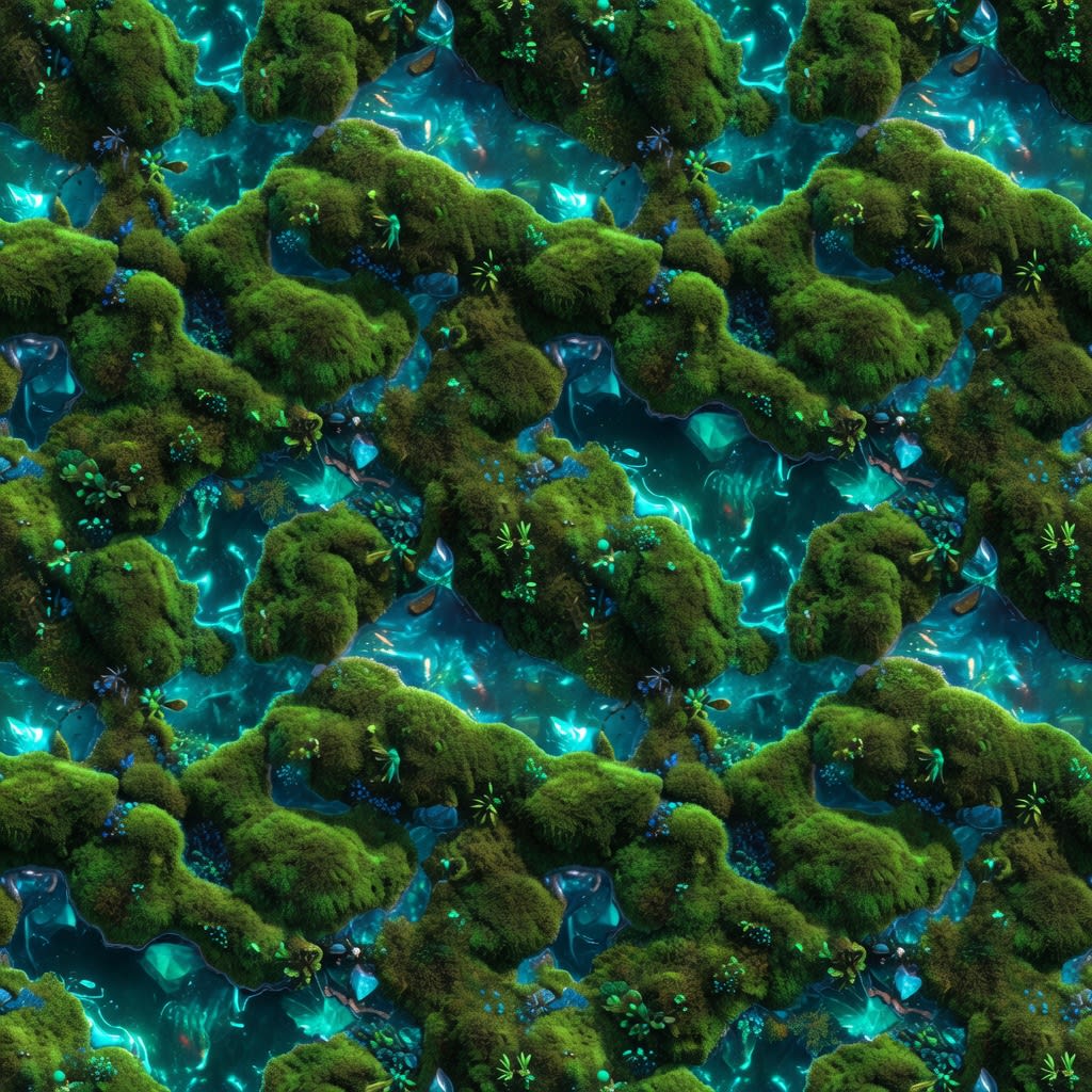 Green alien detail