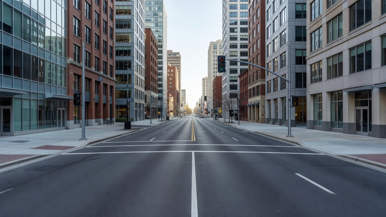 City Street - Minimal Cars (1 / 2)