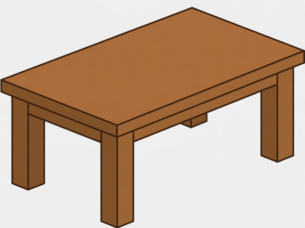 Table 2x1 - Angled Top-Down