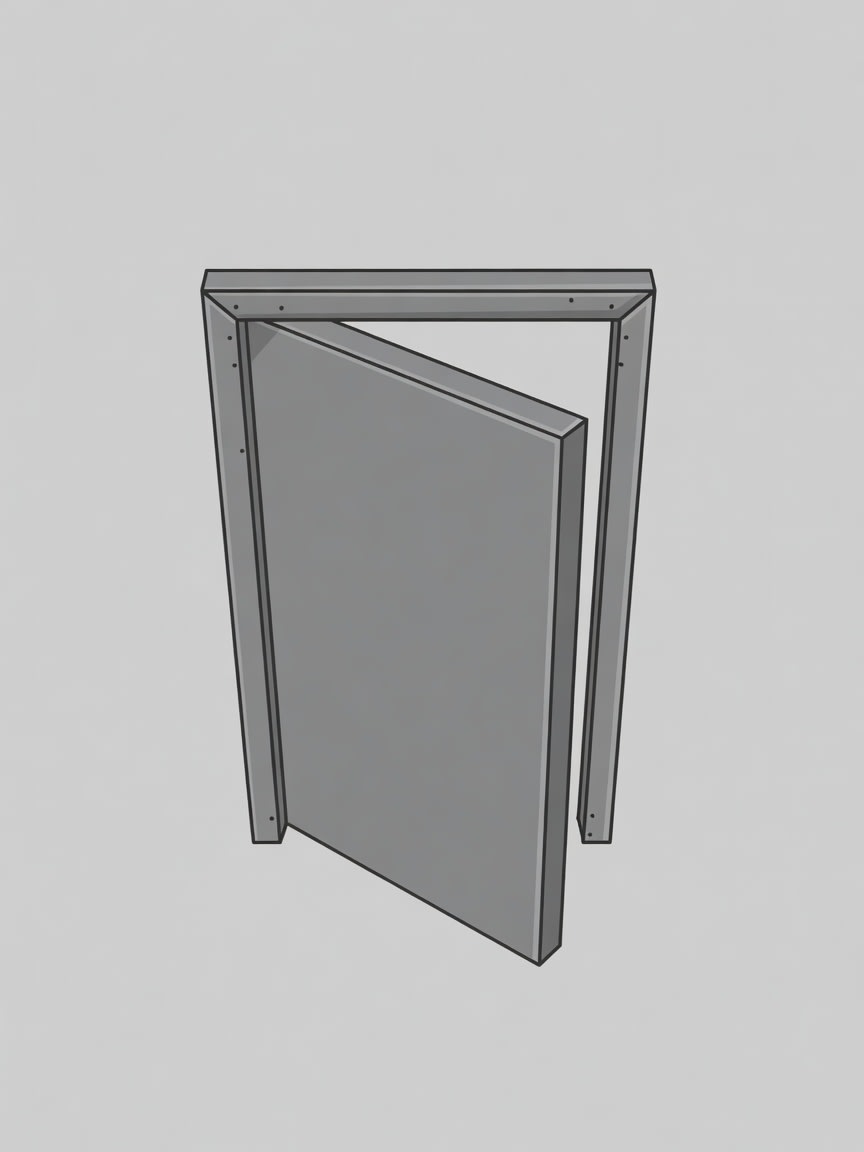 Door 1x2 - Angled Top-Down