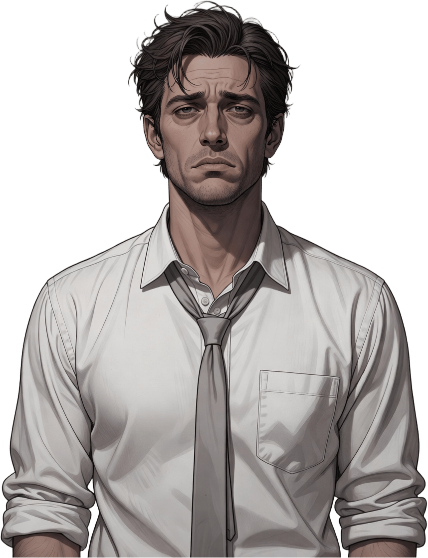 Protagonist - Tired Office Worker