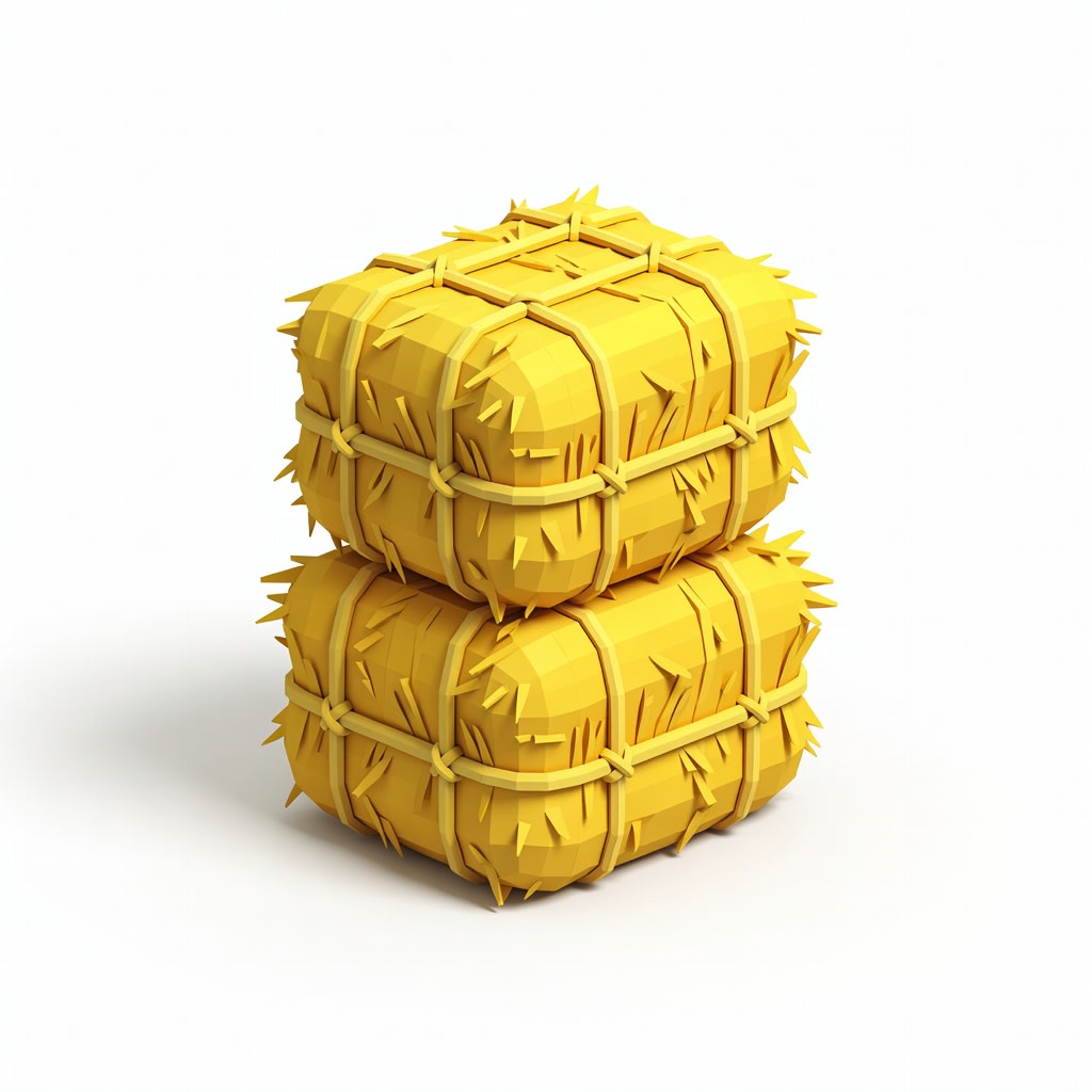 Stacked Hay Bales