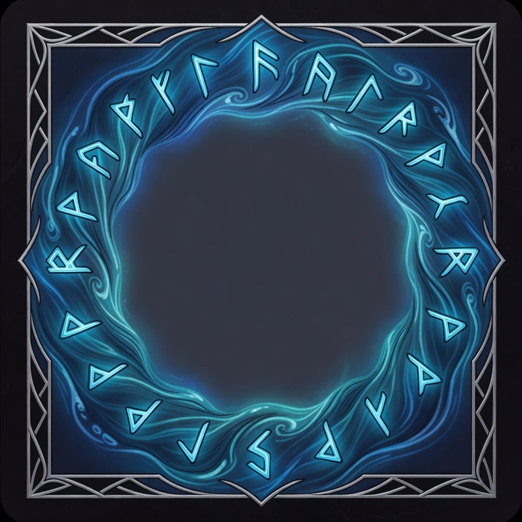 Water Rune Card Background (4 / 4)