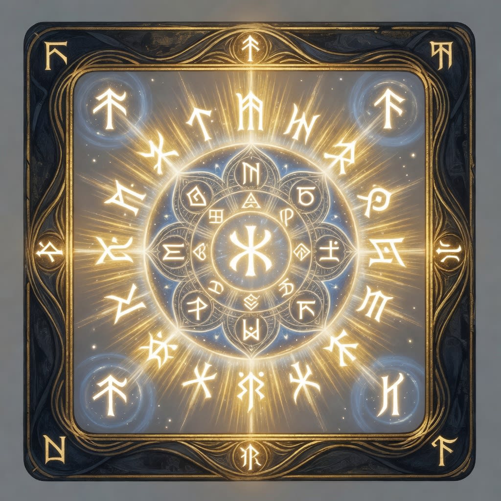 Light Rune Card Background (2 / 4)