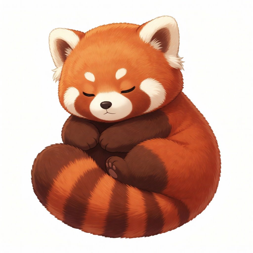 Red Panda Sleeping Concept (4 / 4)