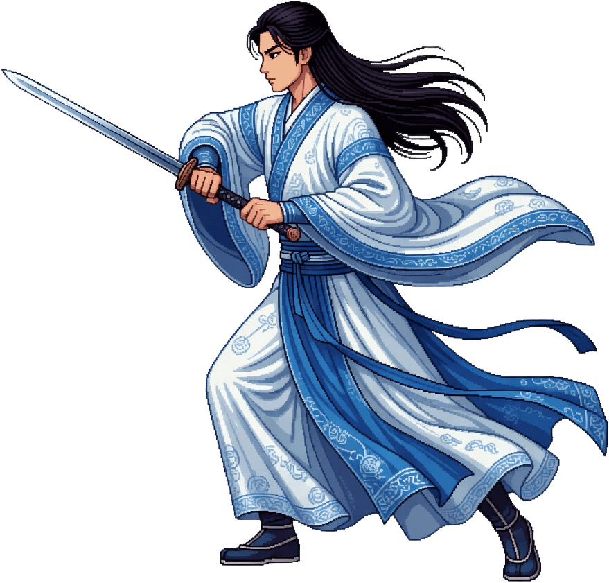 sword immortal left walk frame1 pixel
