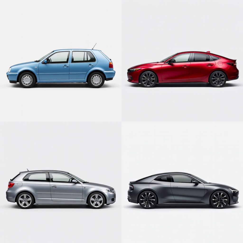 Hatchback - Side View (3 / 4)