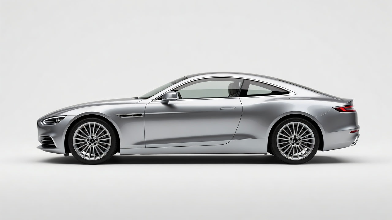 European Luxury Coupe - Side View