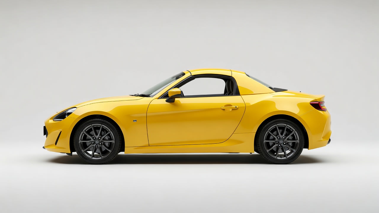 Japanese Sport Convertible - Side View
