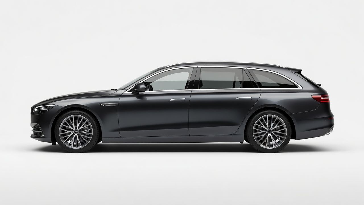 German Luxury Wagon - Side View