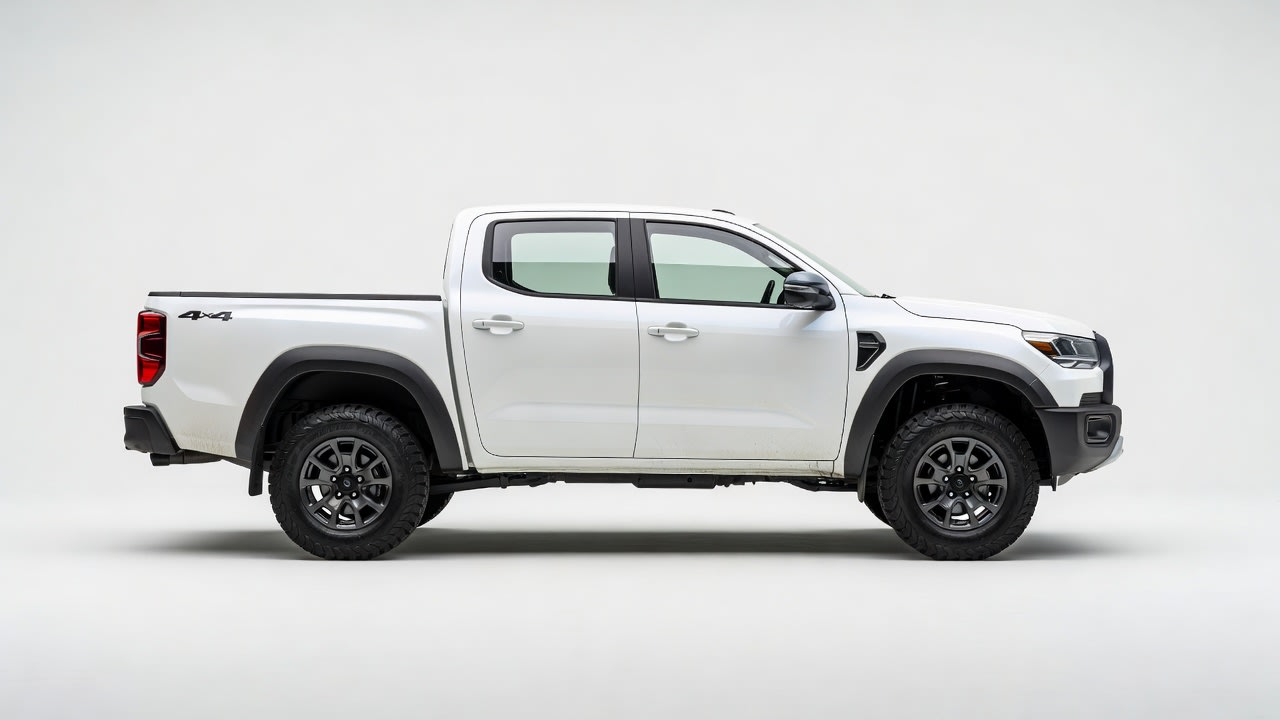 Japanese Midsize Pickup - Side View