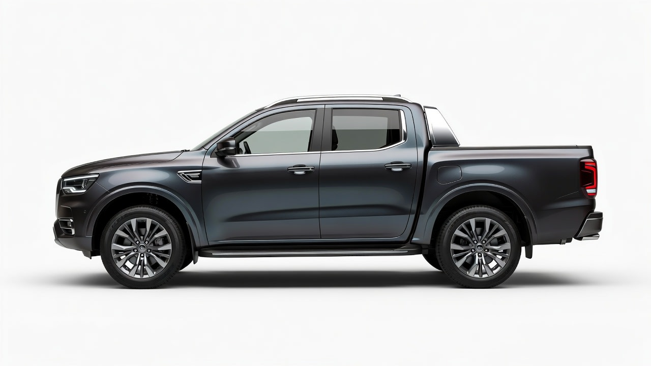 European Luxury Pickup - Side View