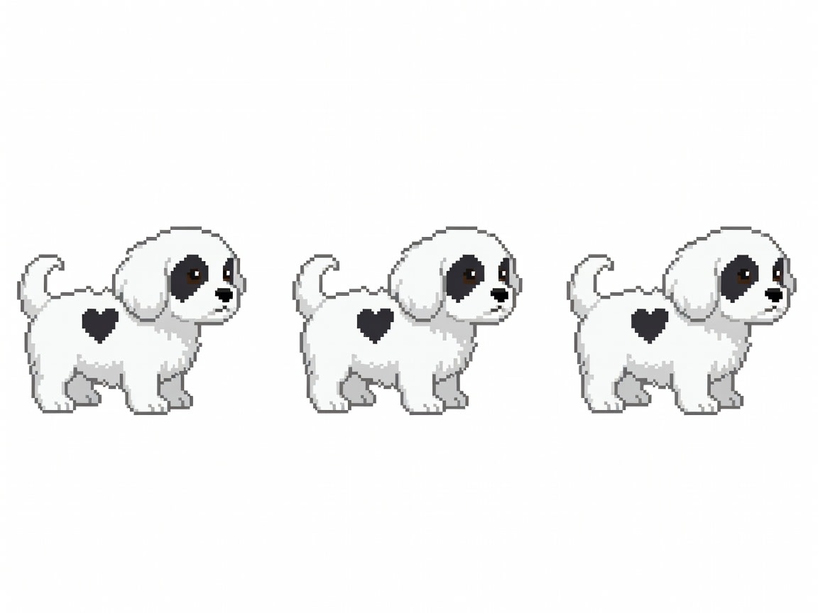 Puppy Idle Spritesheet (1 / 2)