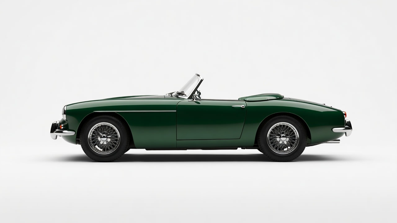 British Classic Roadster - Side View