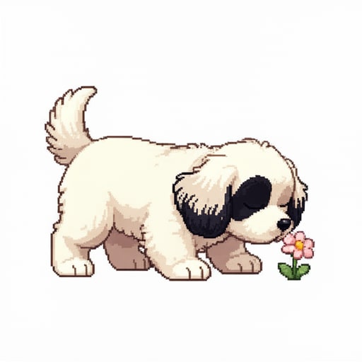 Sniffing Puppy Pixel