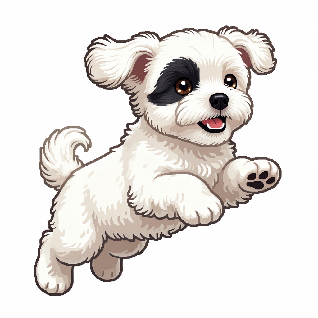 Puppy Chasing Butterfly