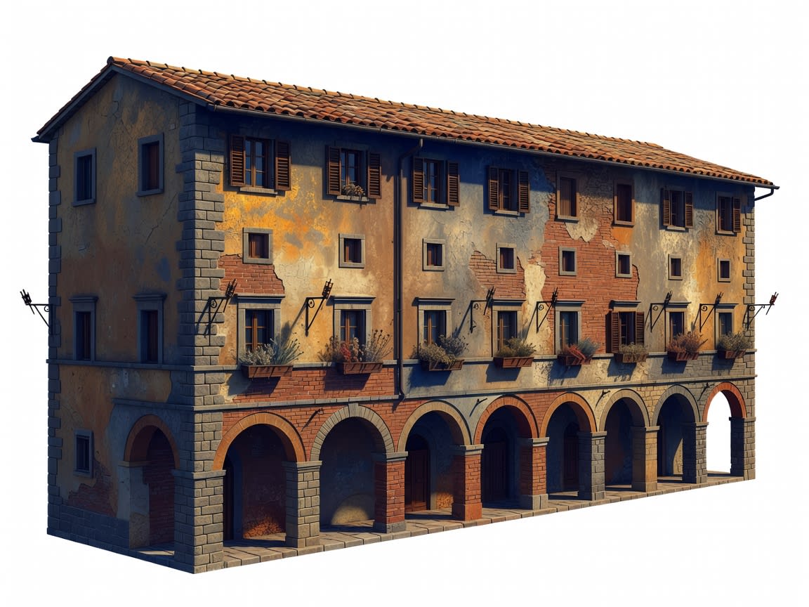 Florentine Sotoportico Long Building (2 / 2)