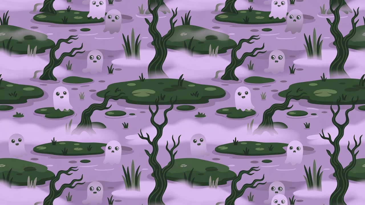 Spooky Swamp Zone Background