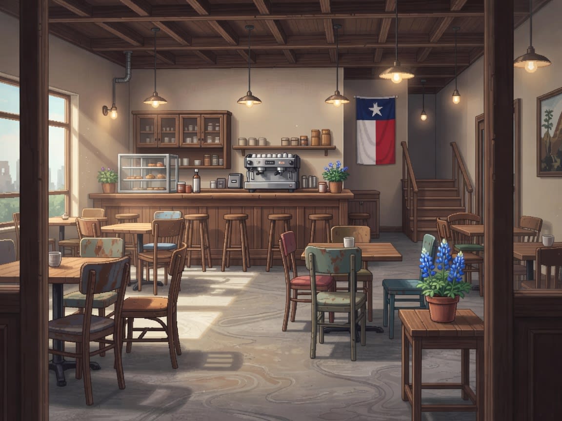 Coffee Shop Background - Arlington 4:3 (1 / 2)
