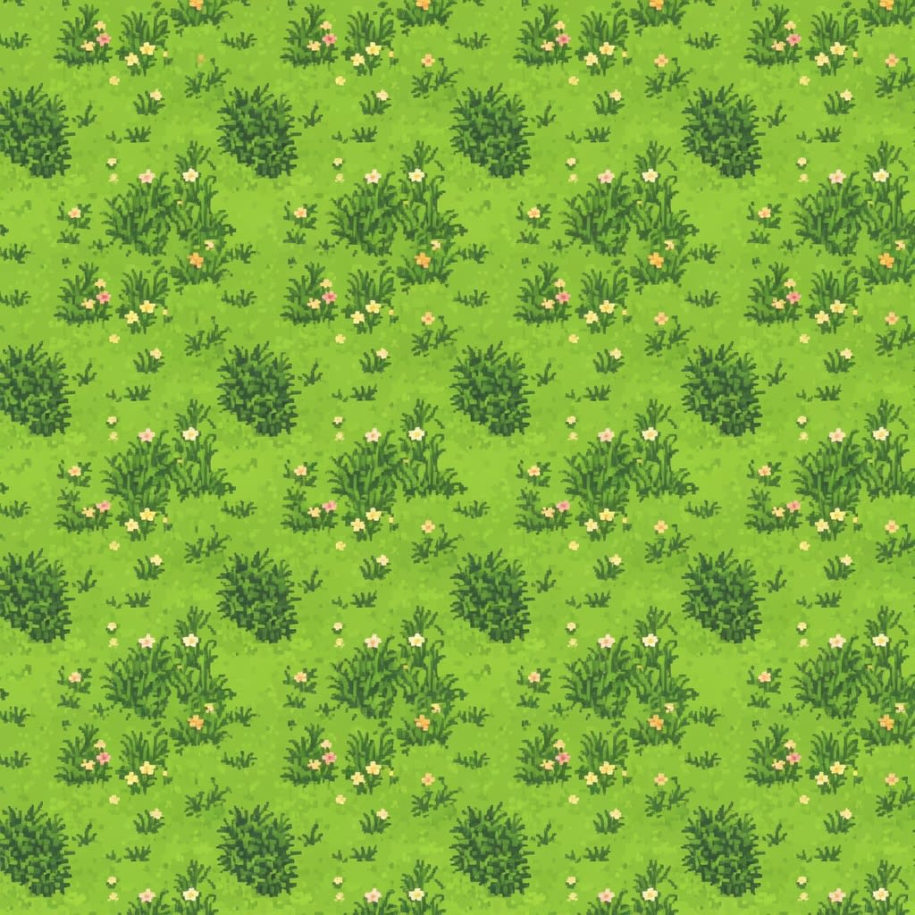 Pixel Grass Tile (4 / 4)
