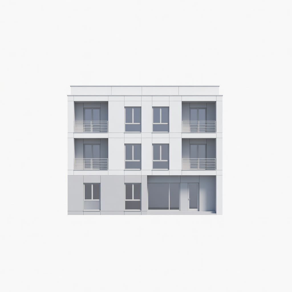 Modern Apartment Building Concept