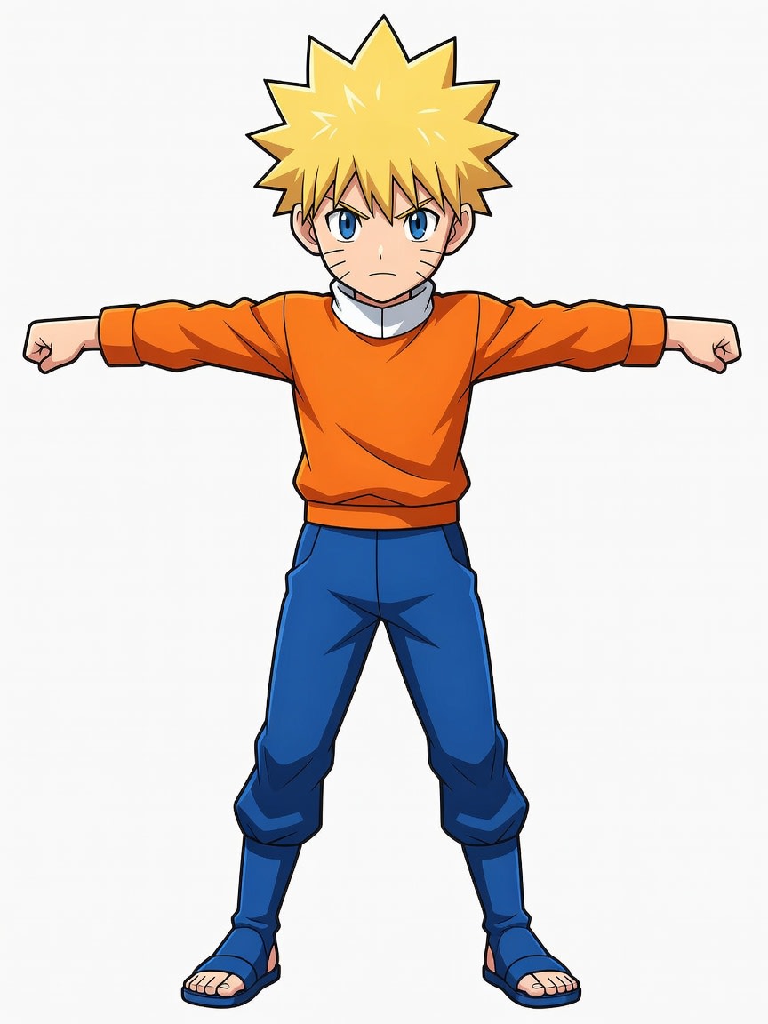 Naruto Concept T-Pose (4 / 4)