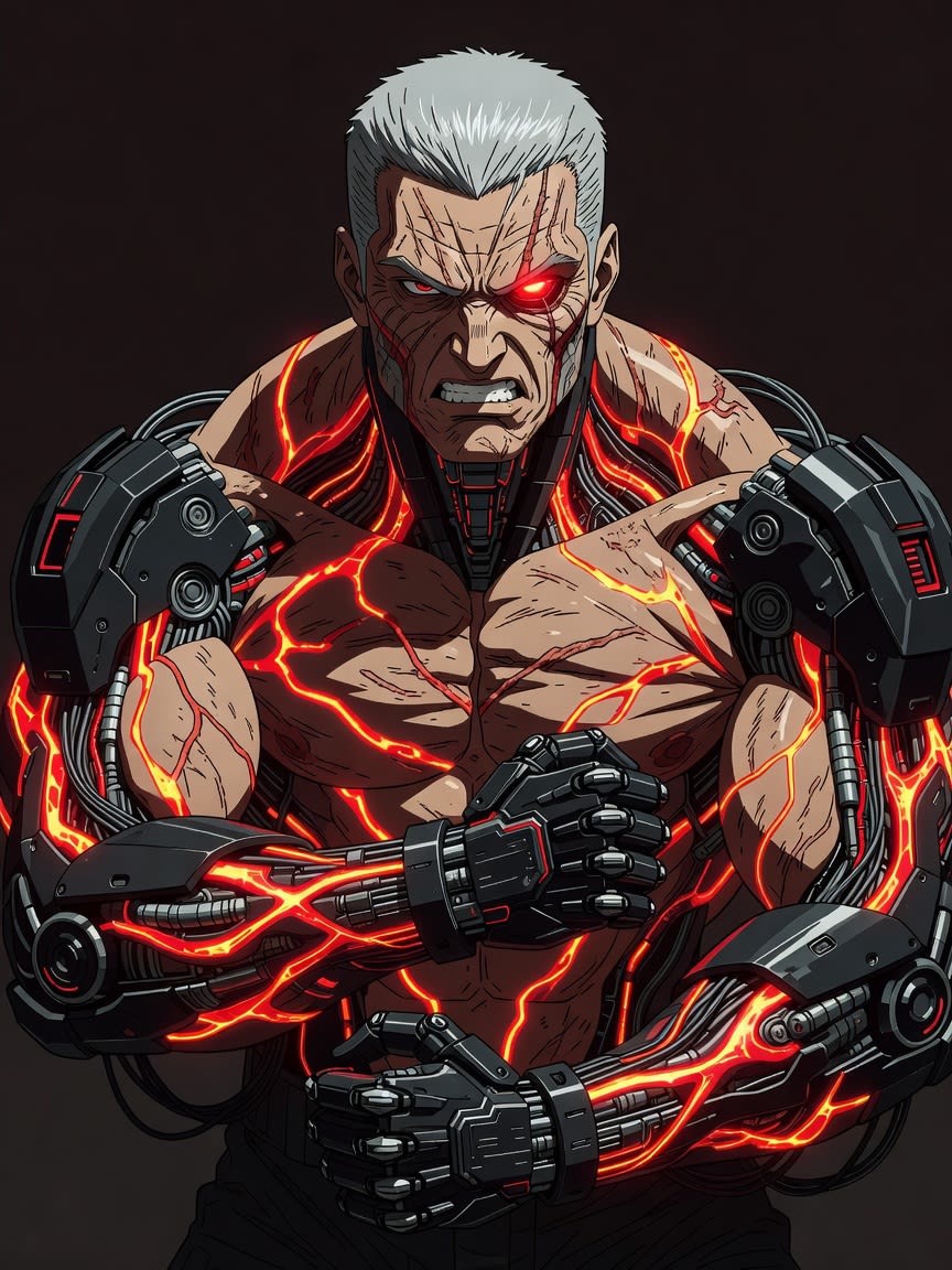 Kage - Cyborg Brawler Portrait