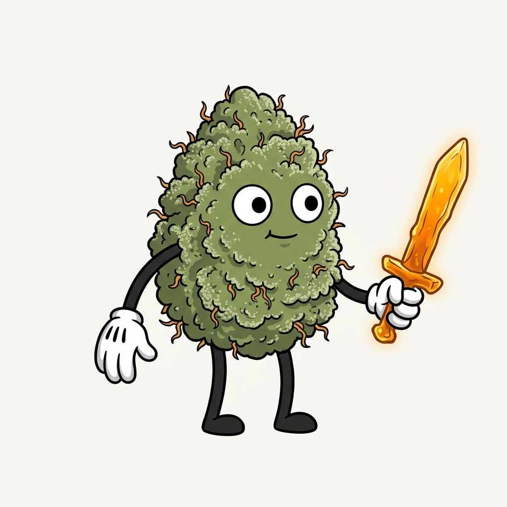 Za Weed Bud - Side View Sprite (4 / 4)