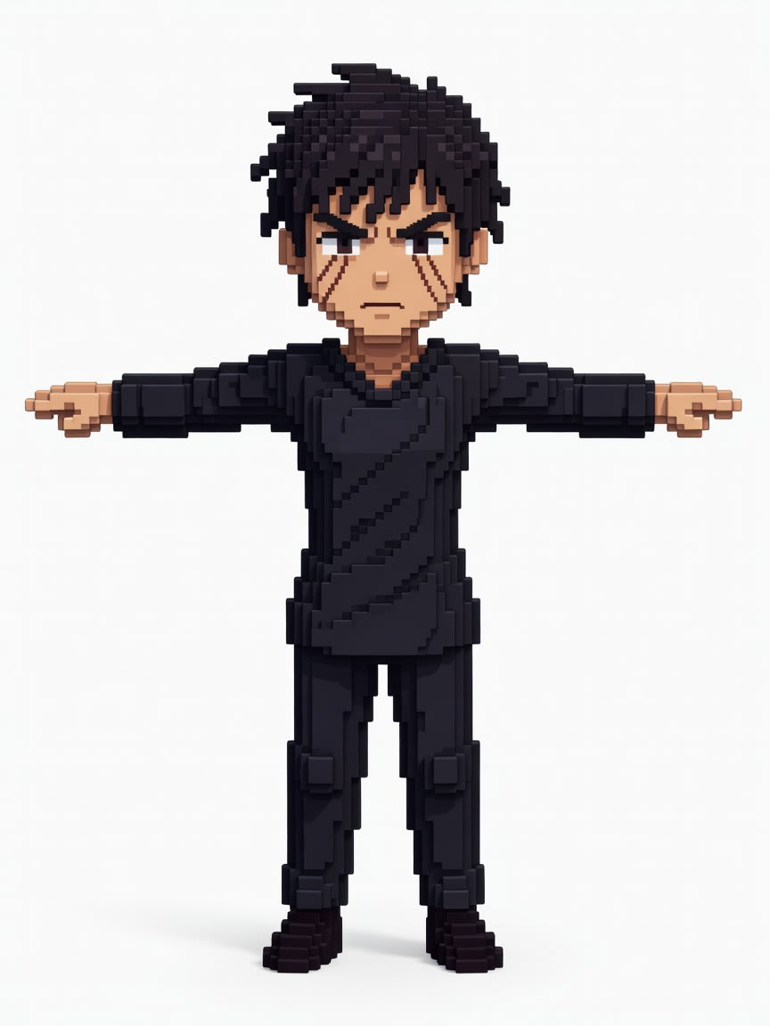 Teen Boy Player - Scars Concept