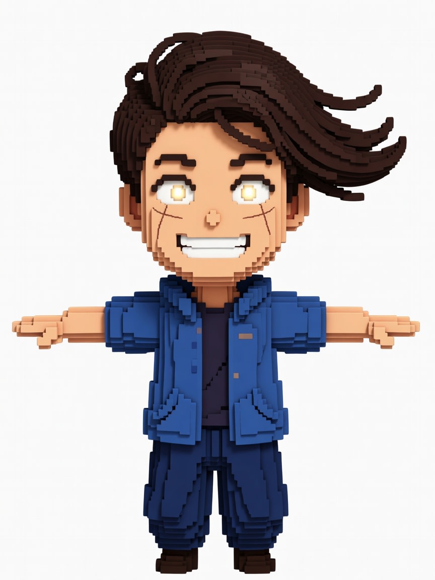 Teen Boy - Flowy Hair No Hat