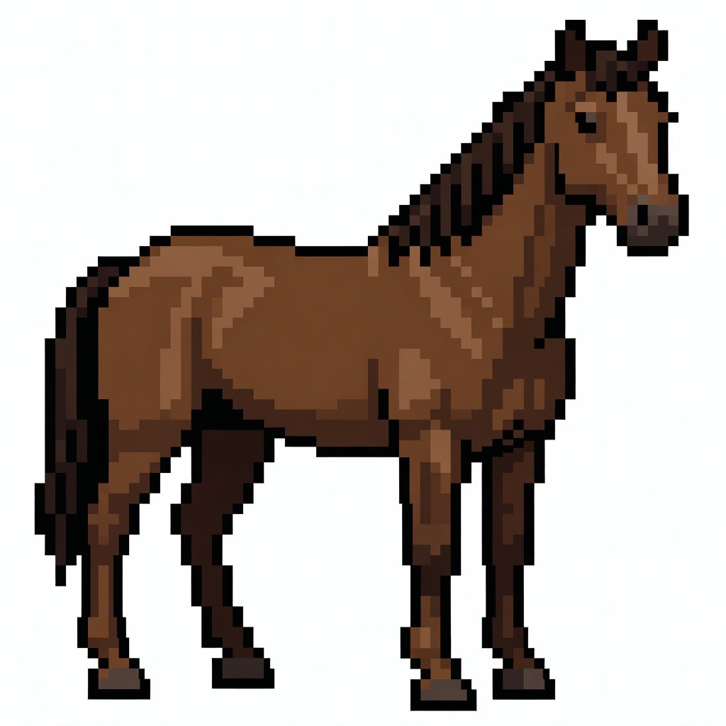 Pixel-Art Horse Concept