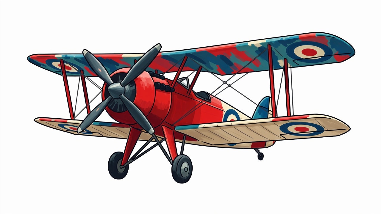 Stylized WWI Biplane - Concept (4 / 4)