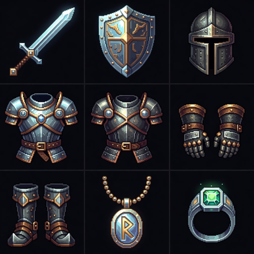 Equipment Icons Grid (2 / 4)