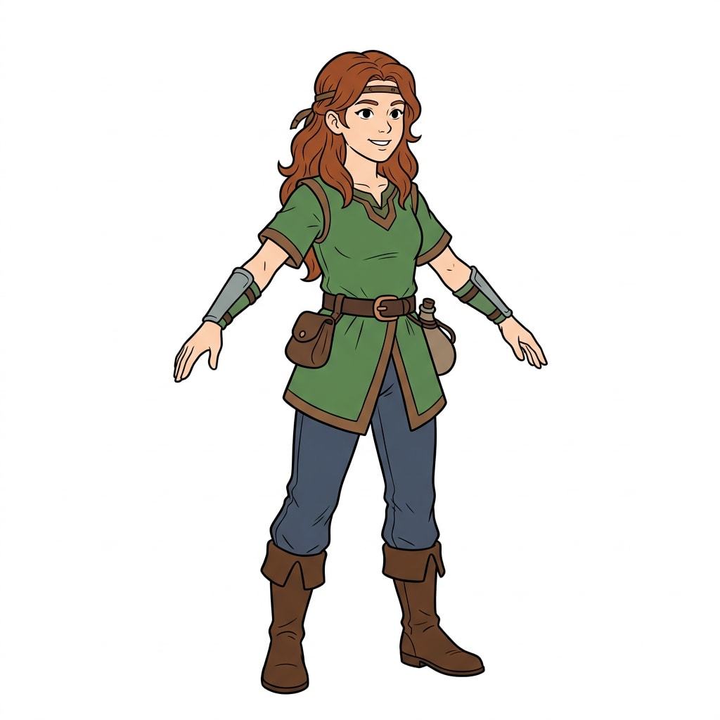 Top-down RPG character concept (1 / 2)
