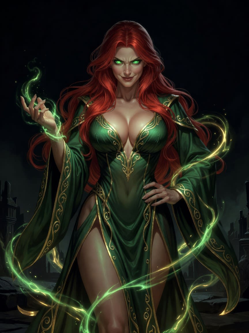 Red-Haired Sorceress Enemy (2 / 2)
