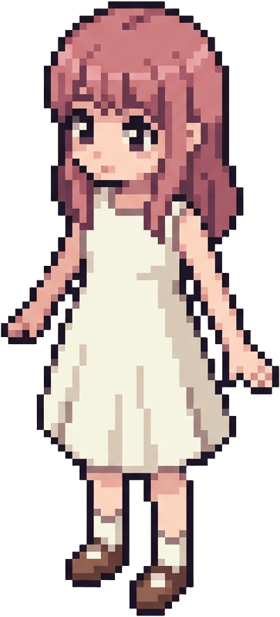 Player Character - Paper Lily Style Girl