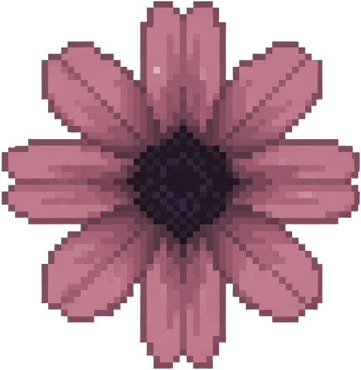 Strange Flower - Eerie Pixel Art