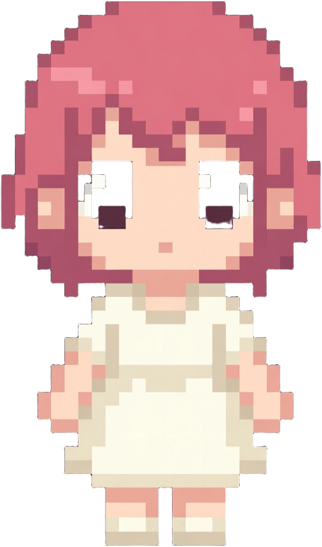 Player Girl 128px Pixel Art