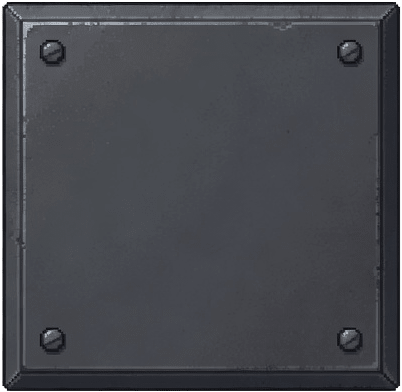 Small Metal Pressure Plate (Centered)