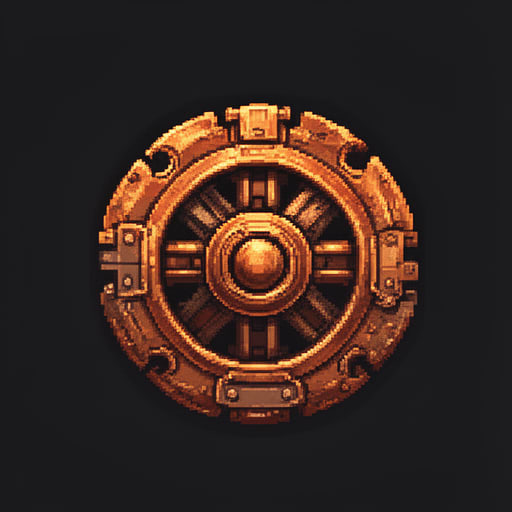 Steampunk Brass Cogwheel