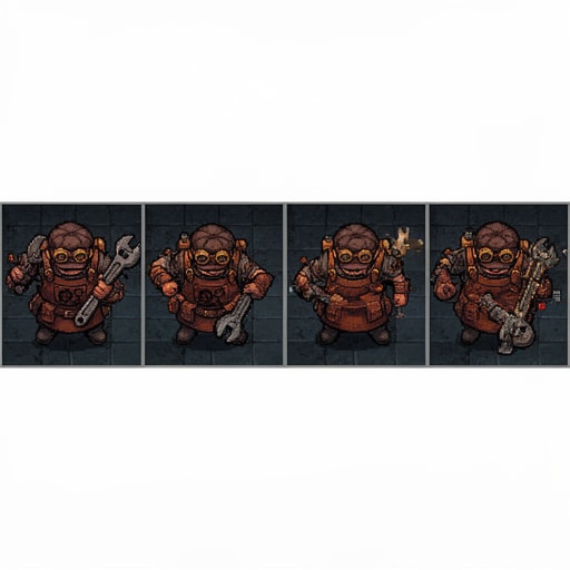 A Horizontal Character Sprite