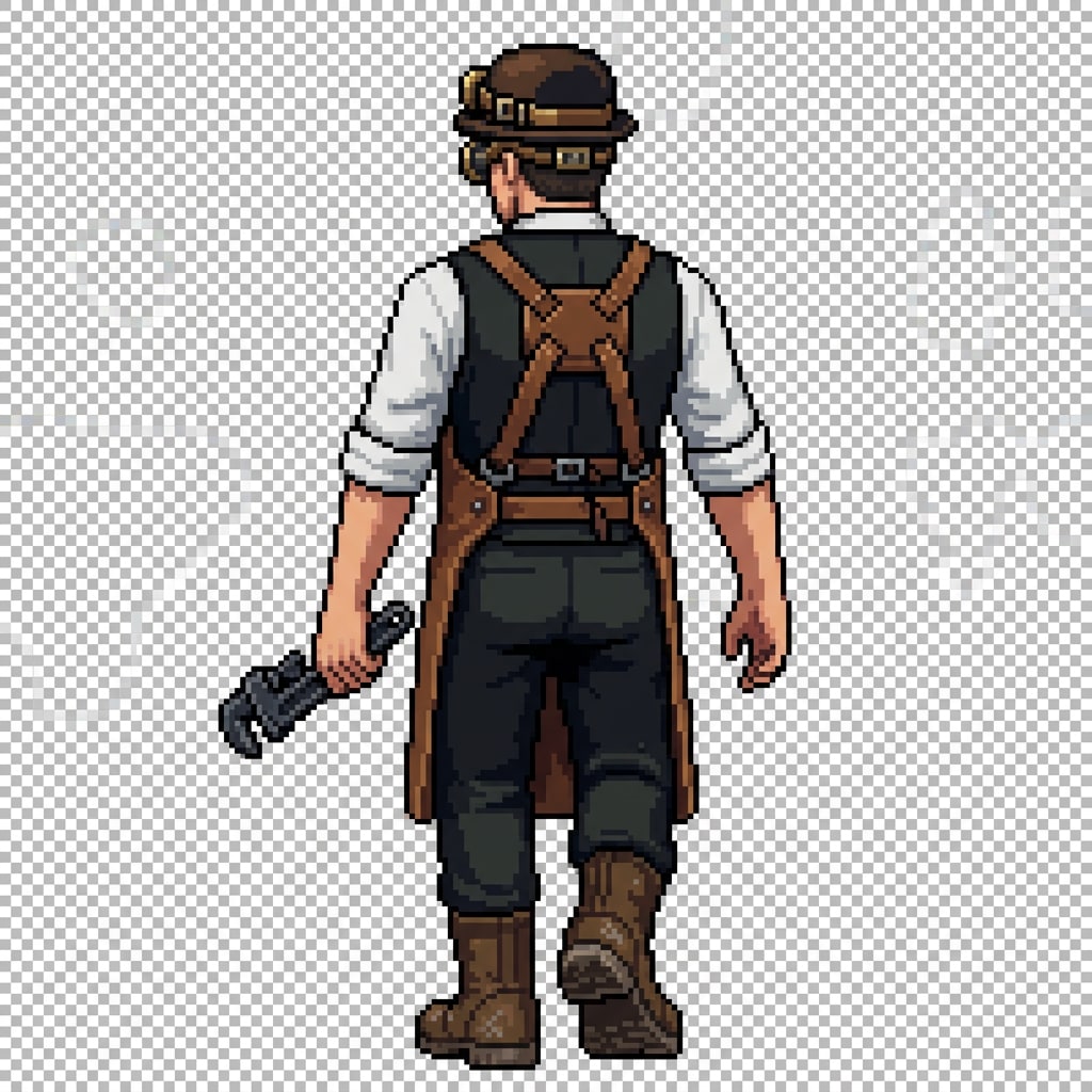 Steampunk Engineer Back