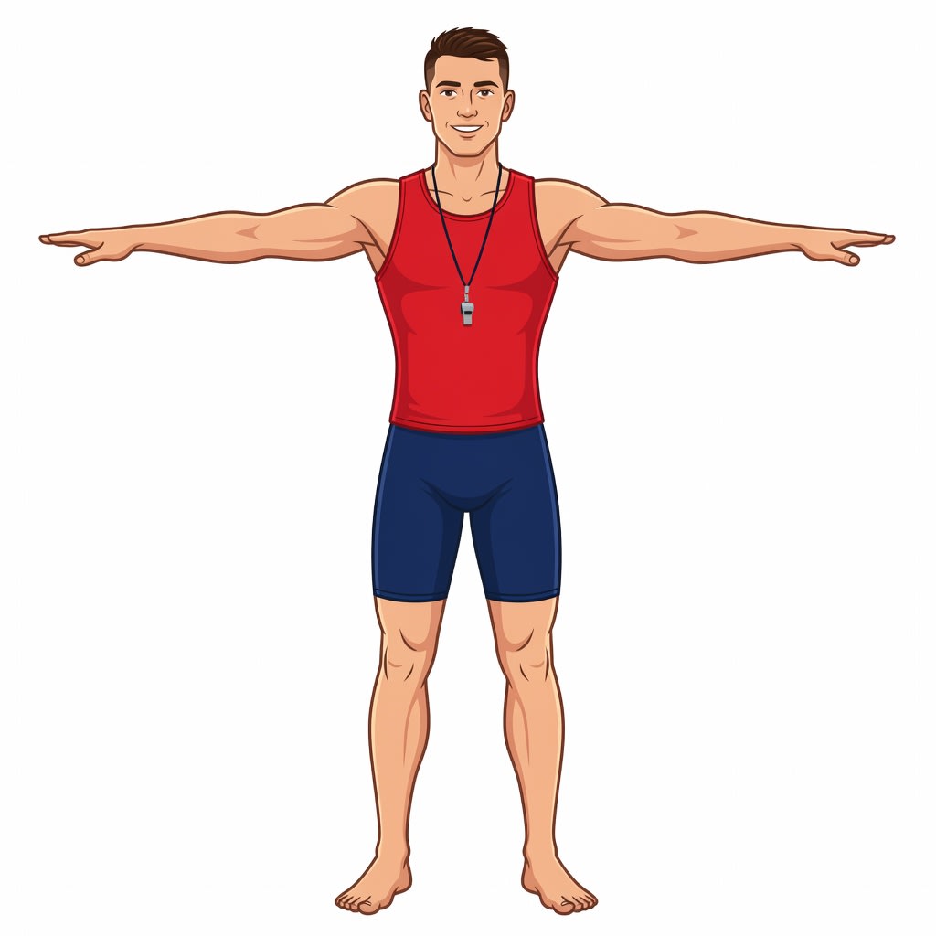 Fit Waterpark Worker Concept