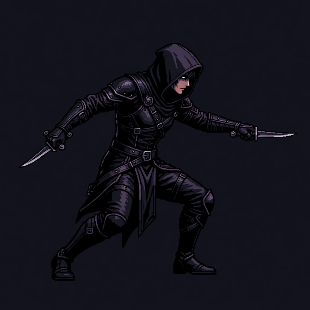 Assassin Pixel Art Variants (2 / 4)