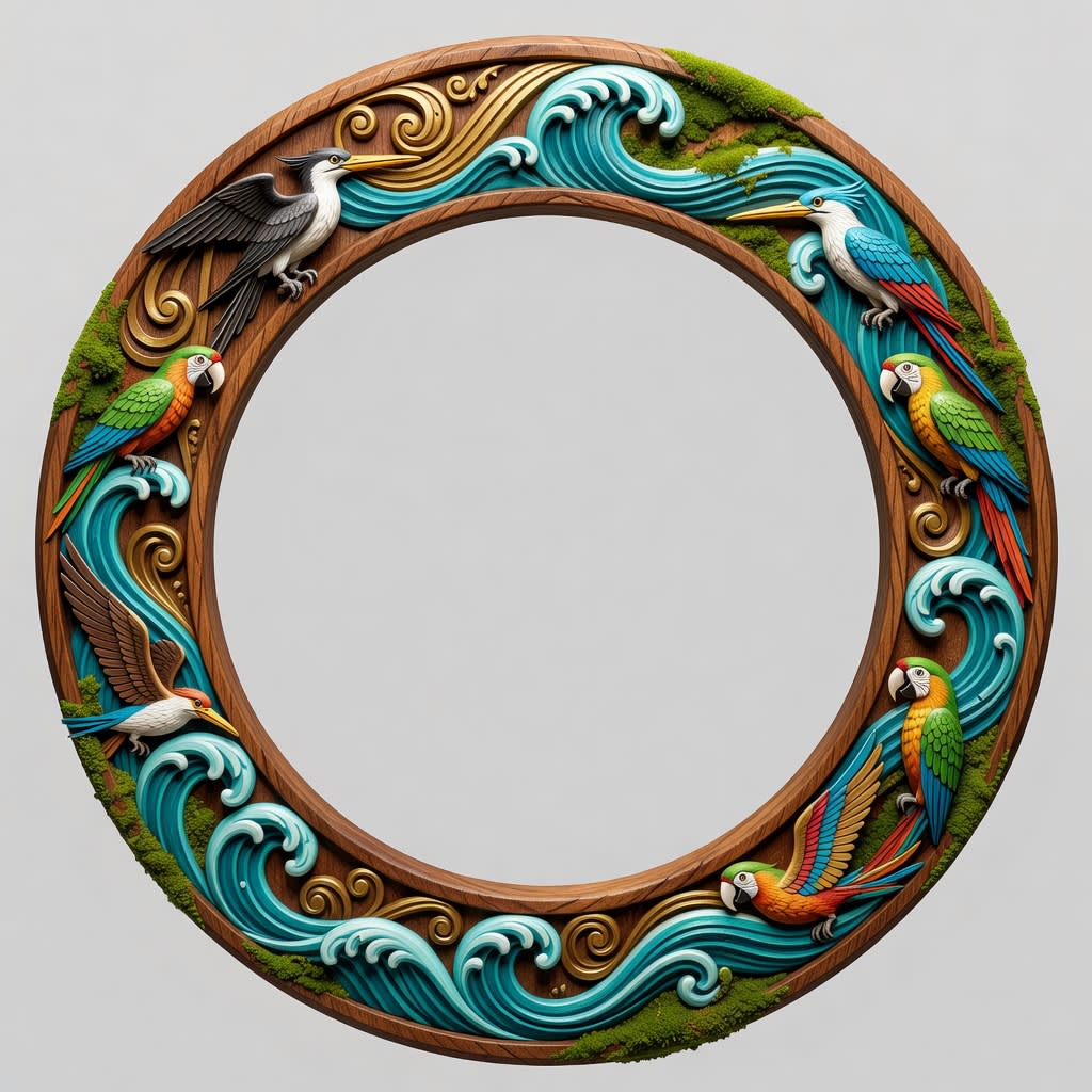 Frame Wood Circle