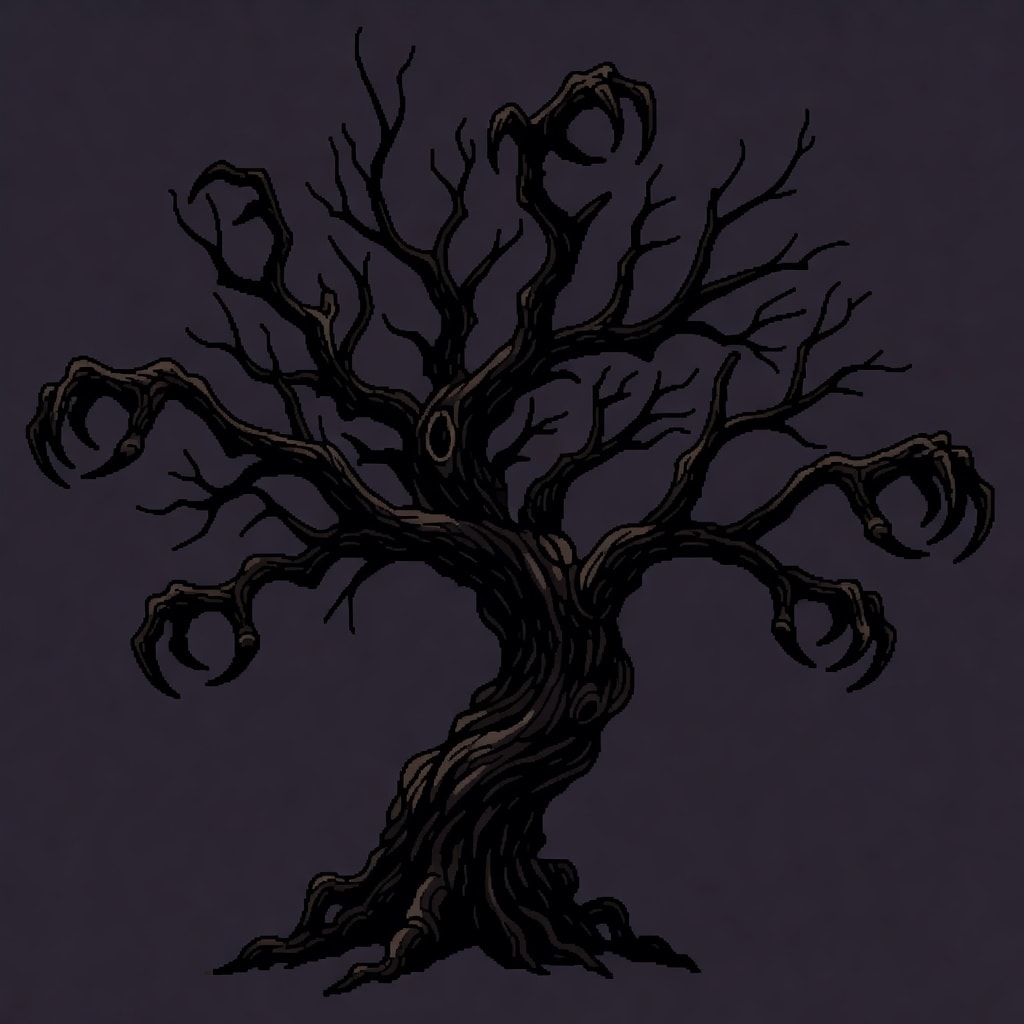 Dead Tree Pixel Art