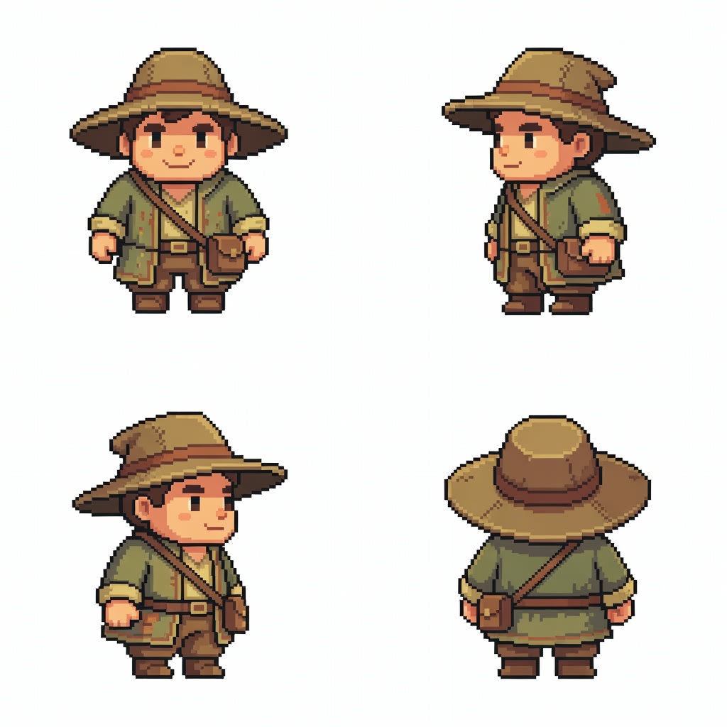 Fantasy Adventurer 4-Directional Spritesheet (4 / 4)