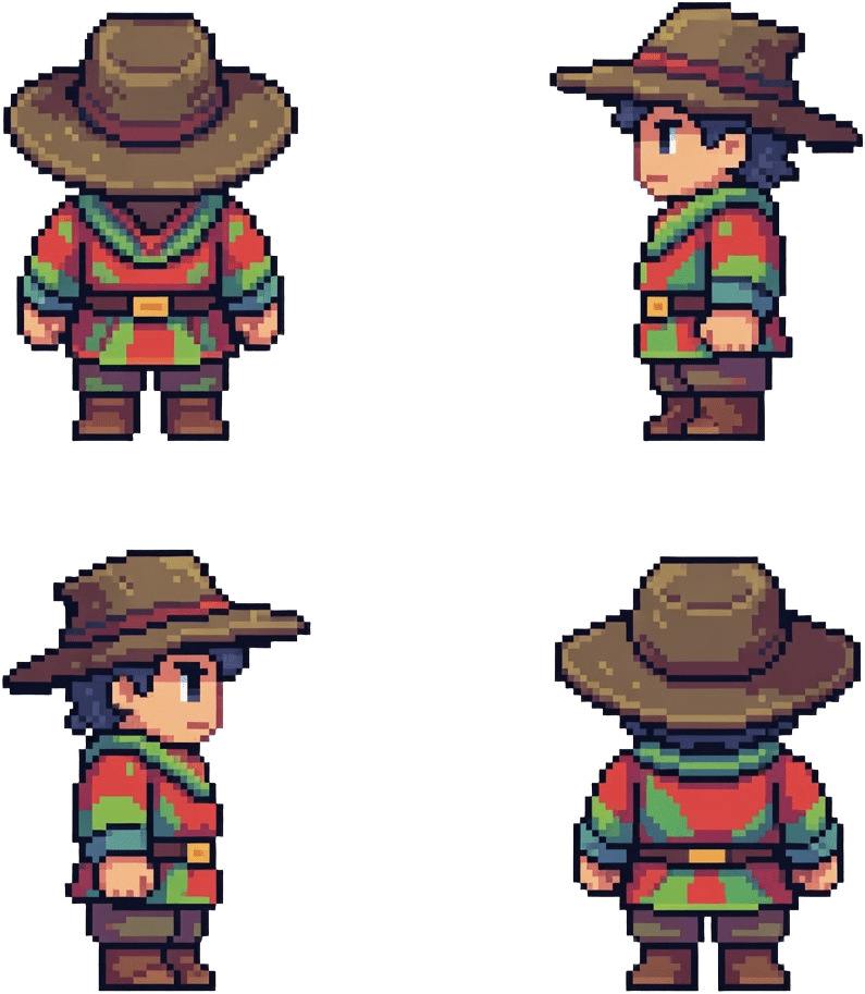 Fantasy Adventurer 4-Directional Spritesheet (1 / 4)