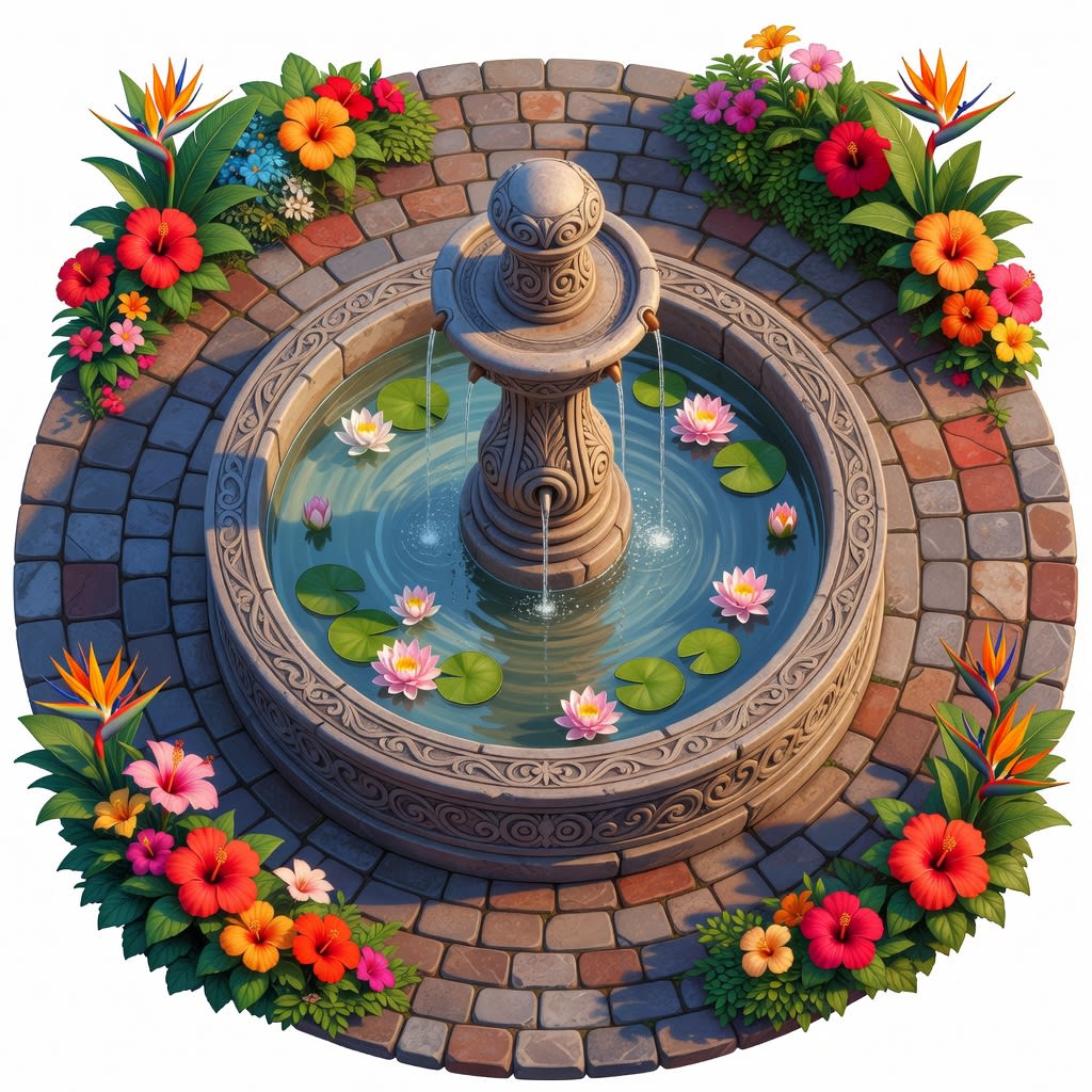 Fountain Plaza Centerpiece