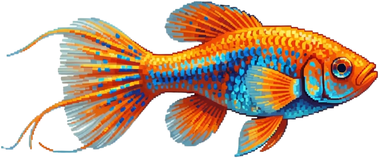 Pixel Guppy Fish (1 / 2)